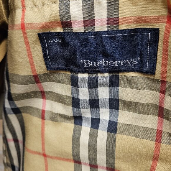Burberry's Single-Breasted Straight Silhouette Vintage Trench Coat Men S Women M - Picture 8 of 11